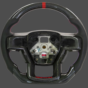 2009-2014 Ford Raptor & F150 Custom Carbon Fiber Steering Wheel w/ LED Display - AutoLEDTech.com