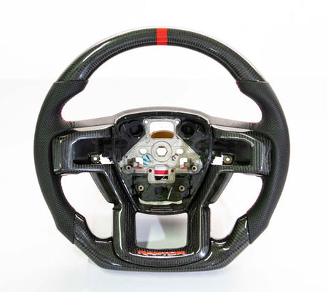 2009-2014 Ford Raptor & F150 Custom Carbon Fiber Steering Wheel w/ LED Display - AutoLEDTech.com