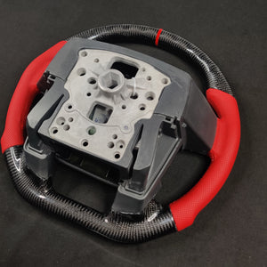 2009-2014 Ford Raptor & F150 Custom Carbon Fiber Steering Wheel w/ LED Display - AutoLEDTech.com