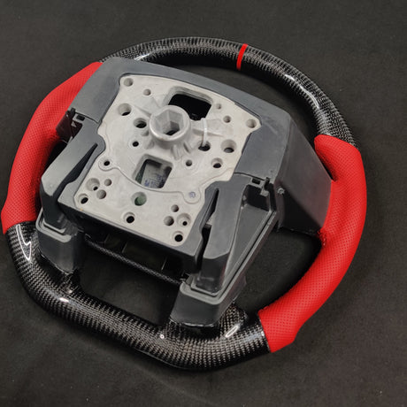 2009-2014 Ford Raptor & F150 Custom Carbon Fiber Steering Wheel w/ LED Display - AutoLEDTech.com