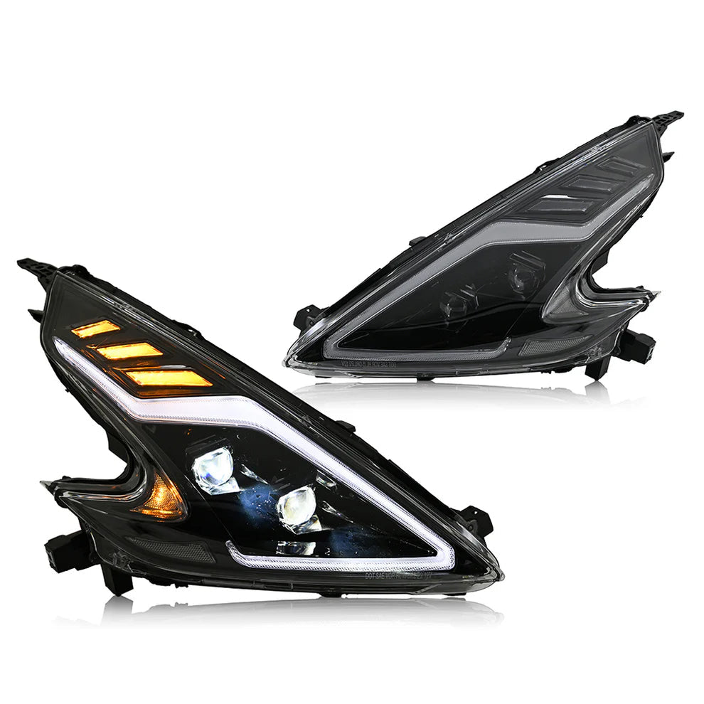 2009-2020 Nissan 370Z Z34 Fairlady RGB LED DRL Headlights - AutoLEDTech.com