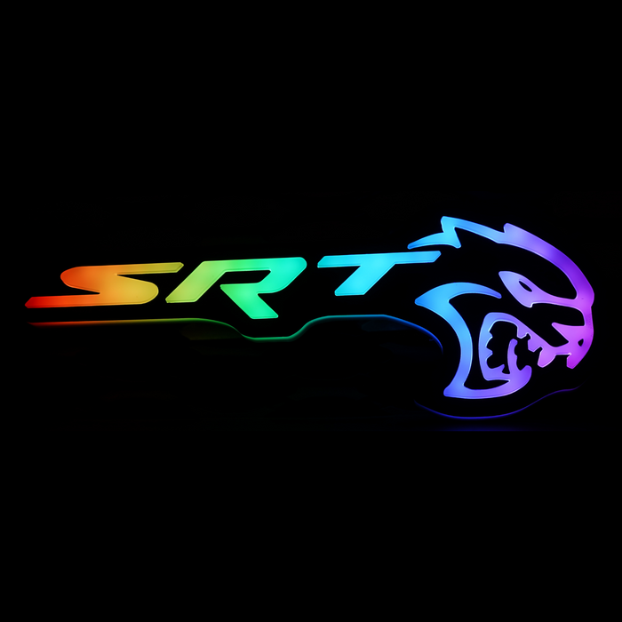 2015+ SRT Hellcat RGBW Flow Series LED Badge Emblem Logo