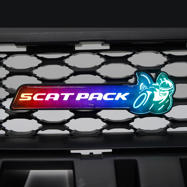 2015-2023 Dodge Scatpack RGB Flow Series LED Badge Emblem Logo