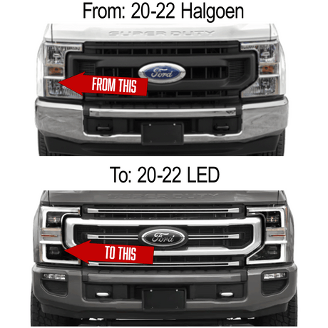 2020-2022 Ford Super Duty LED Headlight Conversion Harness Kit - AutoLEDTech.com