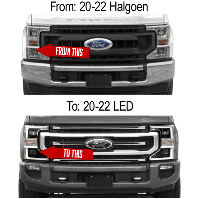 2020-2022 Ford Super Duty LED Headlight Conversion Harness Kit - AutoLEDTech.com