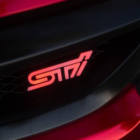 2000-2021 STI RGBW Flow Series LED Badge Emblem - Lit Logos - AutoLEDTech.com