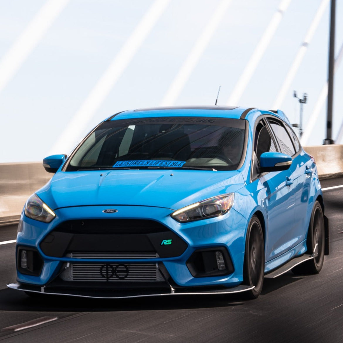 2002-2024 Ford Focus RS RGBW Flow Series LED Badge Emblem - Lit Logos - AutoLEDTech.com