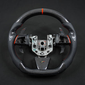2013-2020 Cadillac CTS/ATS Carbon Fiber LED Steering Wheel - AutoLEDTech.com