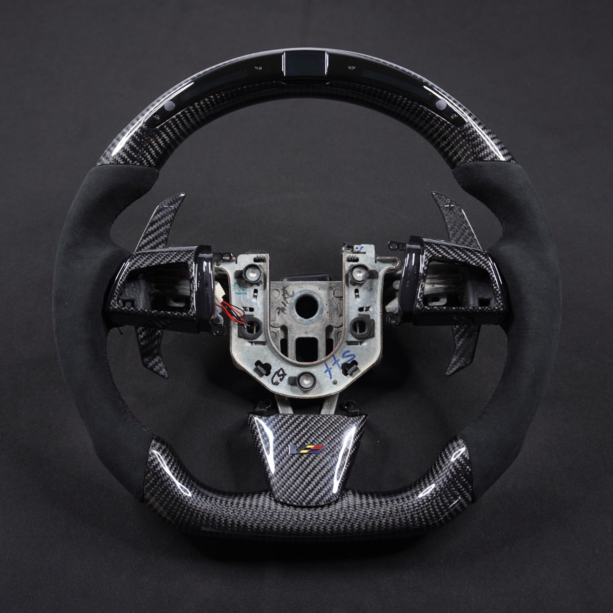 2013-2020 Cadillac CTS/ATS Carbon Fiber LED Steering Wheel - AutoLEDTech.com