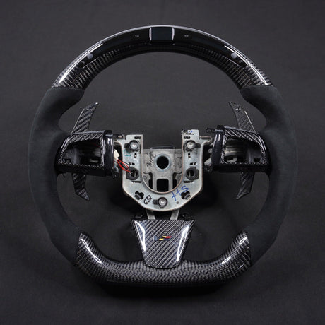 2013-2020 Cadillac CTS/ATS Carbon Fiber LED Steering Wheel - AutoLEDTech.com