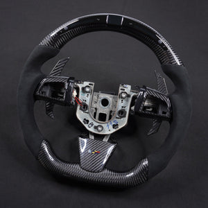 2013-2020 Cadillac CTS/ATS Carbon Fiber LED Steering Wheel - AutoLEDTech.com