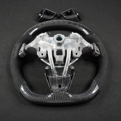 2013-2020 Cadillac CTS/ATS Carbon Fiber LED Steering Wheel - AutoLEDTech.com