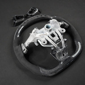 2013-2020 Cadillac CTS/ATS Carbon Fiber LED Steering Wheel - AutoLEDTech.com