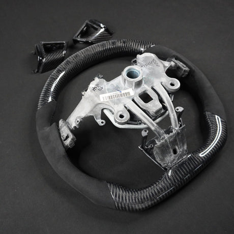 2013-2020 Cadillac CTS/ATS Carbon Fiber LED Steering Wheel - AutoLEDTech.com