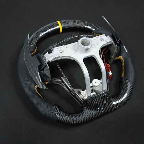 2013-2020 Cadillac CTS/ATS Carbon Fiber LED Steering Wheel - AutoLEDTech.com