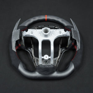 2013-2020 Cadillac CTS/ATS Carbon Fiber LED Steering Wheel - AutoLEDTech.com
