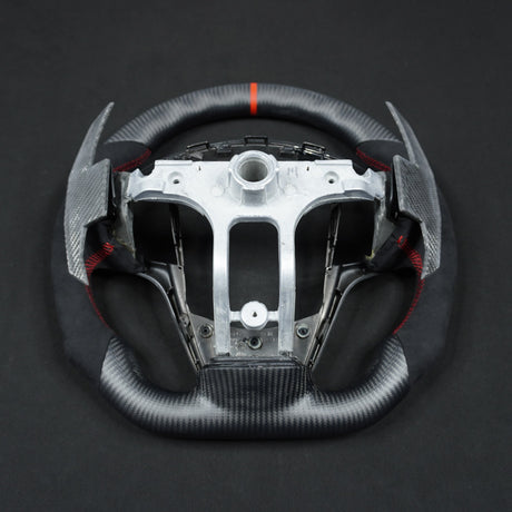 2013-2020 Cadillac CTS/ATS Carbon Fiber LED Steering Wheel - AutoLEDTech.com
