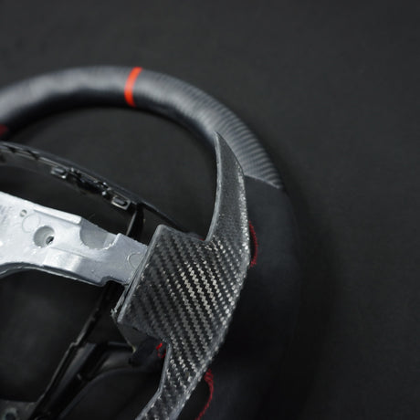 2013-2020 Cadillac CTS/ATS Carbon Fiber LED Steering Wheel - AutoLEDTech.com