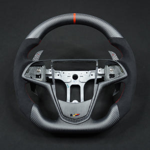 2013-2020 Cadillac CTS/ATS Carbon Fiber LED Steering Wheel - AutoLEDTech.com