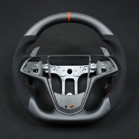 2013-2020 Cadillac CTS/ATS Carbon Fiber LED Steering Wheel - AutoLEDTech.com