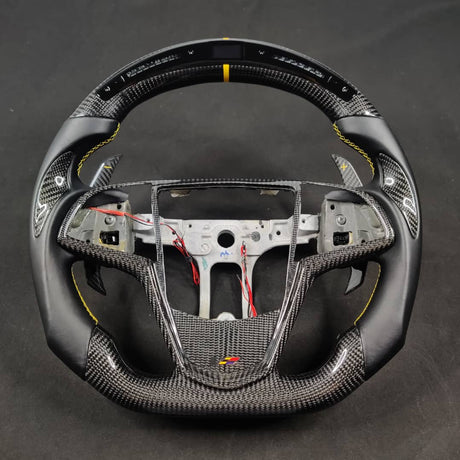 2013-2020 Cadillac CTS/ATS Carbon Fiber LED Steering Wheel - AutoLEDTech.com