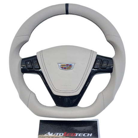 2003-2007 Cadillac CTS XLR STS Carbon Fiber Steering Wheel - AutoLEDTech.com