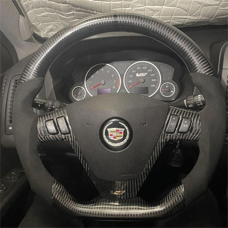 2003-2007 Cadillac CTS XLR STS Carbon Fiber Steering Wheel - AutoLEDTech.com