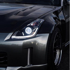 2003-2009 Nissan 350z RGBW Flow Series LED Halo DRL Kit - AutoLEDTech.com