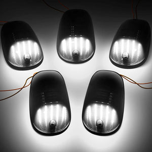 2003-2018 Dodge Ram HD Smoked Clear White Amber LED Roof Cab Lights - AutoLEDTech.com
