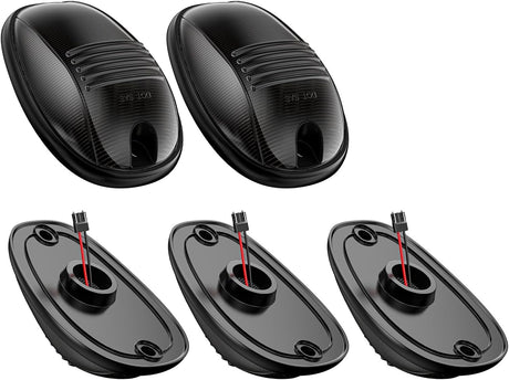 2003-2018 Dodge Ram HD Smoked Clear White Amber LED Roof Cab Lights - AutoLEDTech.com