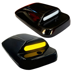 2003-2018 Dodge Ram HD Smoked White Amber Slim-Line LED Roof Cab Lights - AutoLEDTech.com