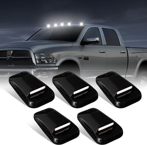 2003-2018 Dodge Ram HD Smoked White Amber Slim-Line LED Roof Cab Lights - AutoLEDTech.com