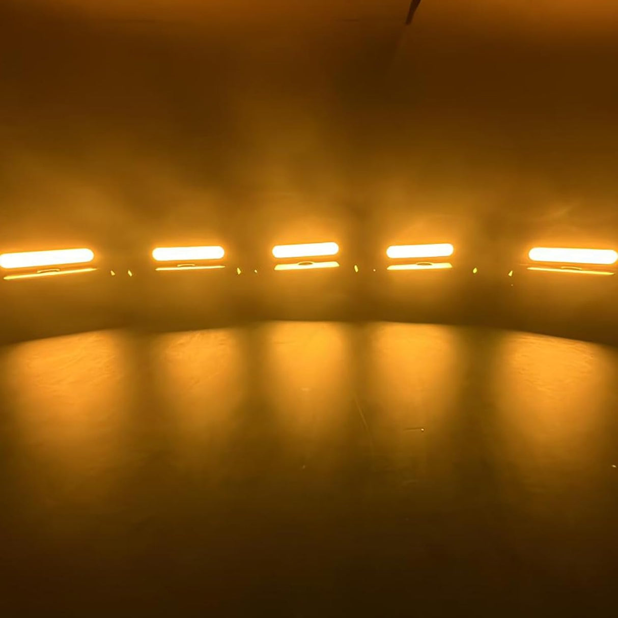 2003-2018 Dodge Ram HD Smoked White Amber Slim-Line LED Roof Cab Lights - AutoLEDTech.com