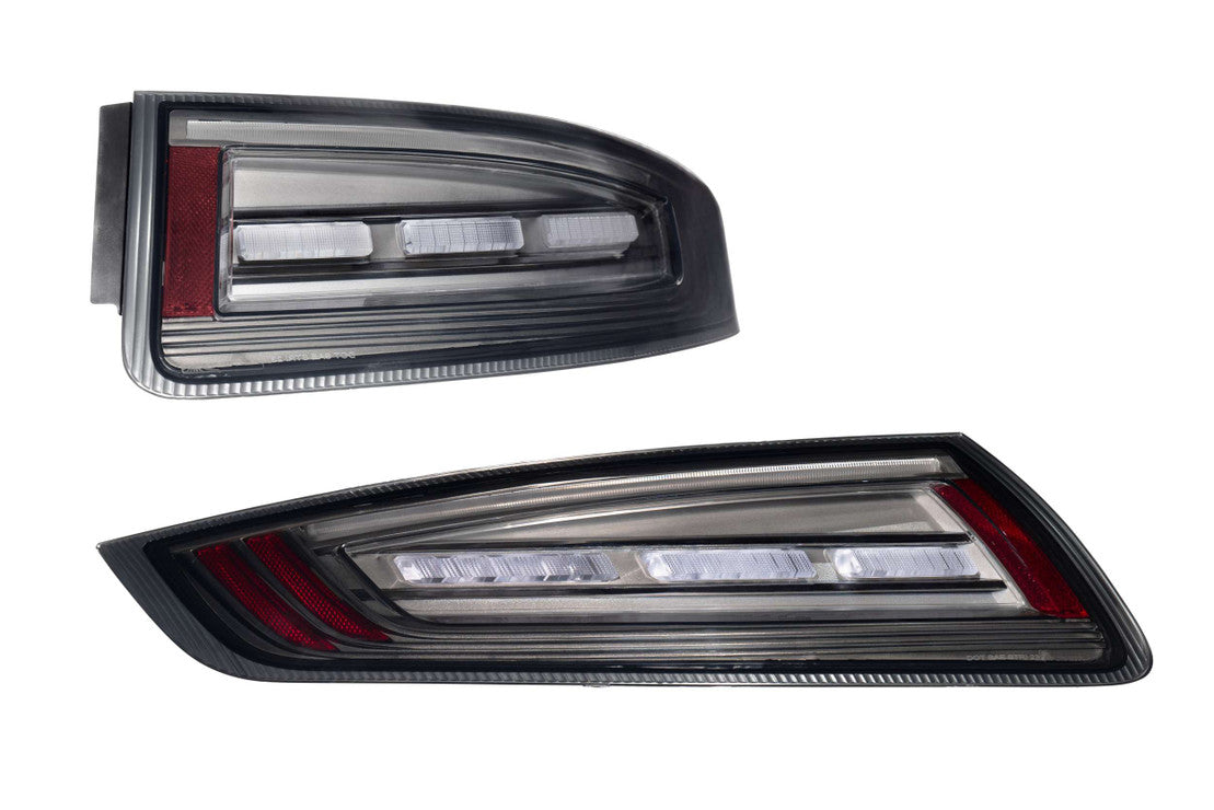 2005-2008 Porsche 911 997.1 Red Smoked XB LED Tail Lights - AutoLEDTech.com