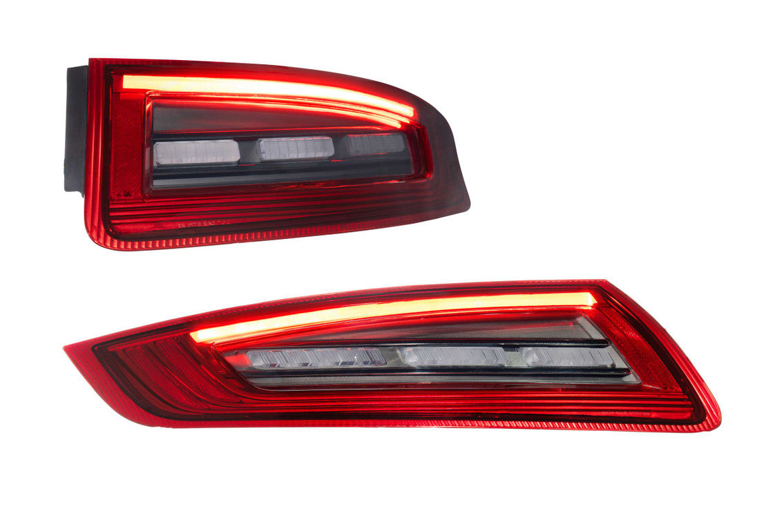 2005-2008 Porsche 911 997.1 Red Smoked XB LED Tail Lights - AutoLEDTech.com