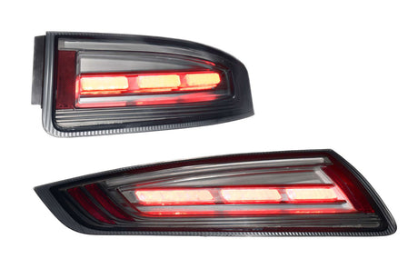 2005-2008 Porsche 911 997.1 Red Smoked XB LED Tail Lights - AutoLEDTech.com