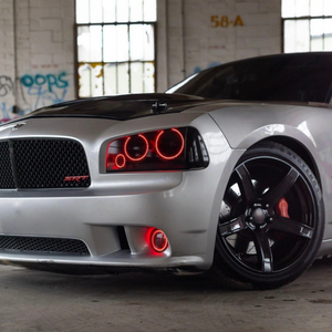 2005-2010 Dodge Charger RGBW Flow Series LED Halo Kit - AutoLEDTech.com