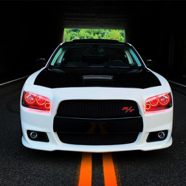 2005-2010 Dodge Charger RGBW Flow Series LED Halo Kit - AutoLEDTech.com