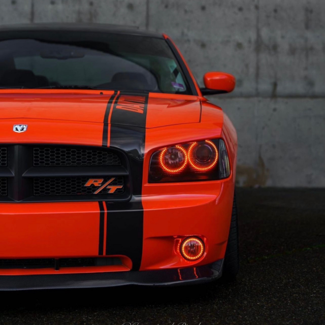 2005-2010 Dodge Charger RGBW Flow Series LED Halo Kit - AutoLEDTech.com