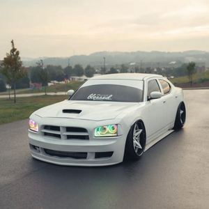 2005-2010 Dodge Charger RGBW Flow Series LED Halo Kit - AutoLEDTech.com