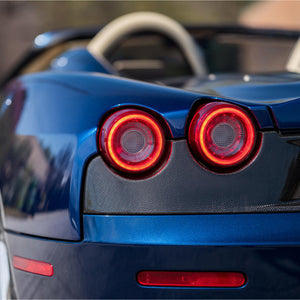 2005-2010 Ferrari F430 Red Smoked LED Tail Light Assemblies - Plug & Play - AutoLEDTech.com