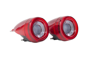 2005-2010 Ferrari F430 Red Smoked LED Tail Light Assemblies - Plug & Play - AutoLEDTech.com