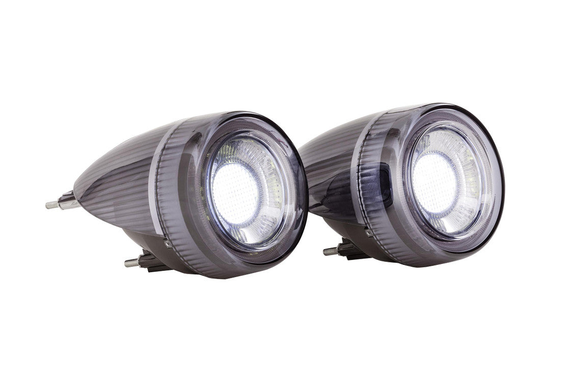 2005-2010 Ferrari F430 Red Smoked LED Tail Light Assemblies - Plug & Play - AutoLEDTech.com