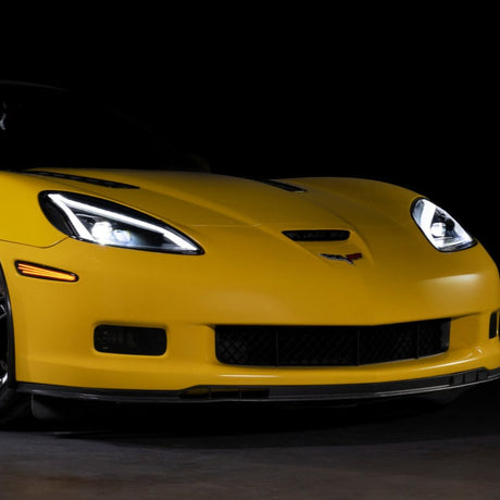 2005-2013 Chevrolet C6 Corvette XB LED DRL Projector Headlights - C8 Design - AutoLEDTech.com