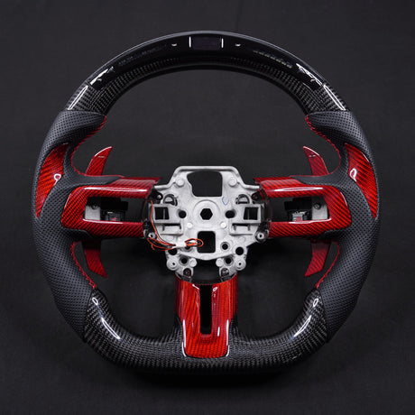 2005-2014 Ford Mustang Carbon Fiber Steering Wheel - AutoLEDTech.com