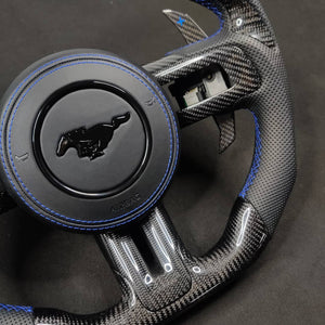 2005-2014 Ford Mustang Carbon Fiber Steering Wheel - AutoLEDTech.com
