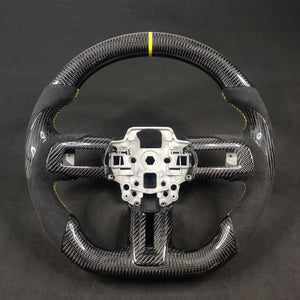 2005-2014 Ford Mustang Carbon Fiber Steering Wheel - AutoLEDTech.com