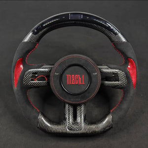 2005-2014 Ford Mustang Carbon Fiber Steering Wheel - AutoLEDTech.com