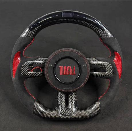 2005-2014 Ford Mustang Carbon Fiber Steering Wheel - AutoLEDTech.com