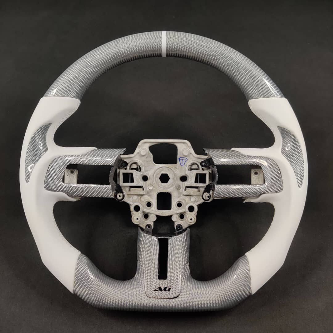 2005-2014 Ford Mustang Carbon Fiber Steering Wheel - AutoLEDTech.com